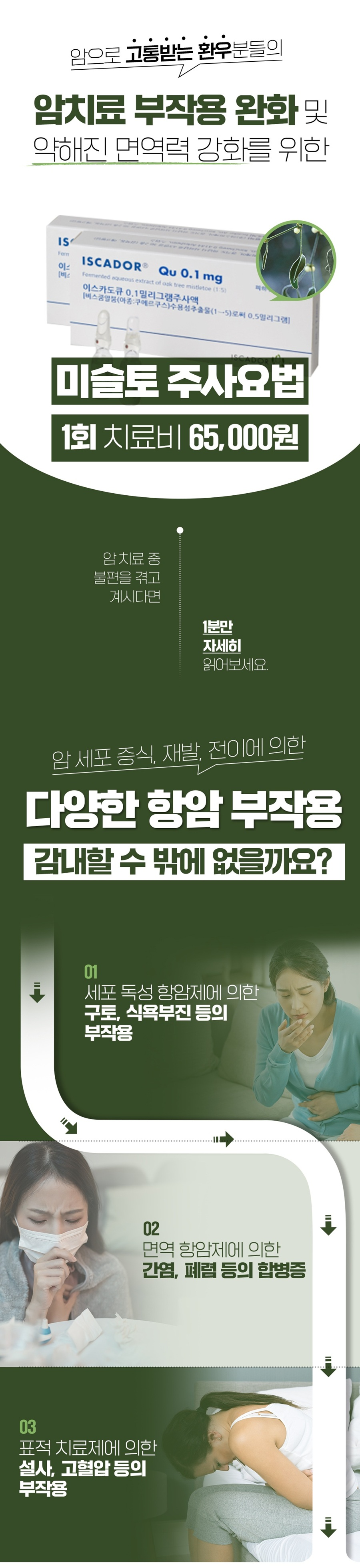 미슬토 주사요법과 항암치료 관련 안내 자료